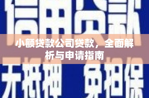 溧水小额贷款公司贷款，全面解析与申请指南