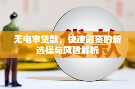 溧水无电审贷款，快速融资的新选择与风险解析