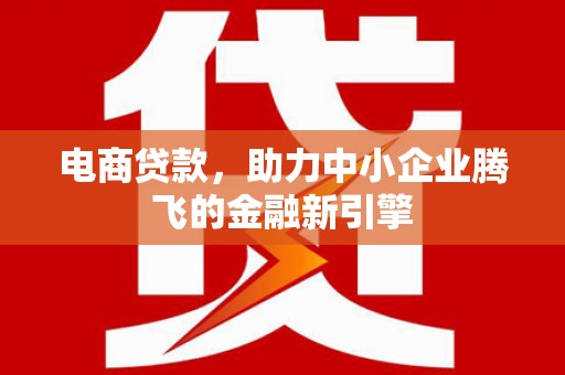 溧水电商贷款，助力中小企业腾飞的金融新引擎