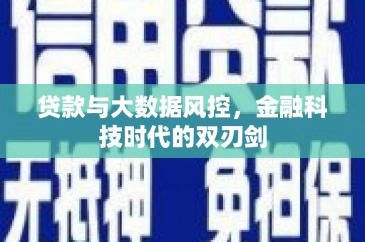 溧水贷款与大数据风控，金融科技时代的双刃剑