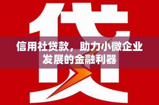 溧水信用社贷款，助力小微企业发展的金融利器