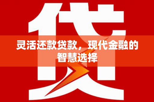 溧水灵活还款贷款，现代金融的智慧选择