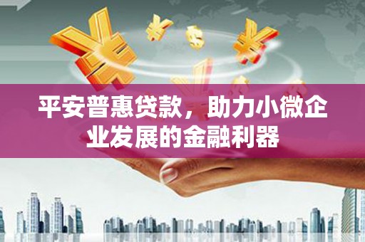 溧水平安普惠贷款，助力小微企业发展的金融利器