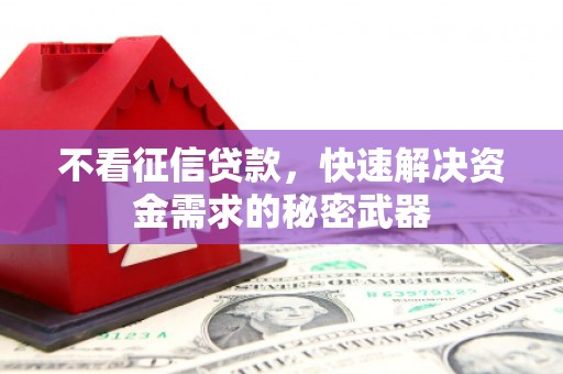 溧水不看征信贷款，快速解决资金需求的秘密武器
