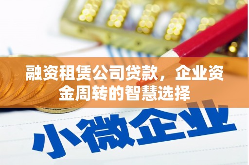 溧水融资租赁公司贷款，企业资金周转的智慧选择