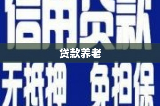 溧水贷款养老