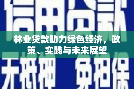 溧水林业贷款助力绿色经济，政策、实践与未来展望