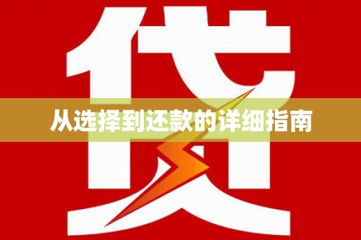 溧水从选择到还款的详细指南