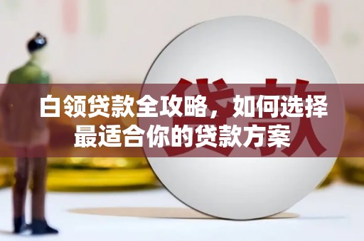 溧水白领贷款全攻略，如何选择最适合你的贷款方案