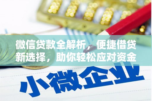 溧水微信贷款全解析，便捷借贷新选择，助你轻松应对资金需求